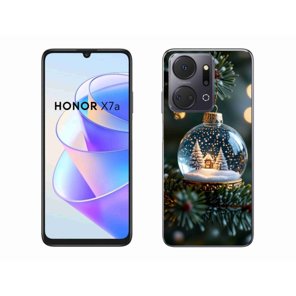 Gelový kryt mmCase na Honor X7a - vánoční koule 2