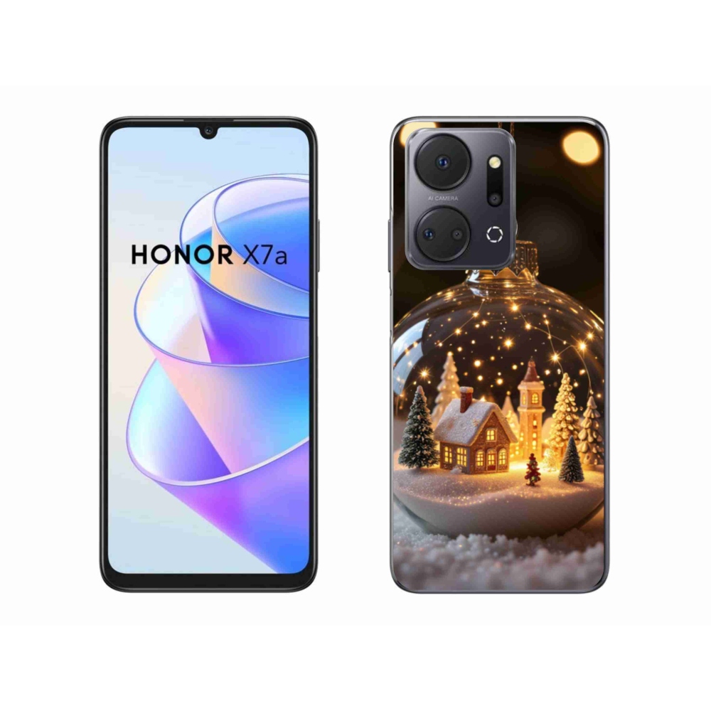 Gelový kryt mmCase na Honor X7a - vánoční koule 3
