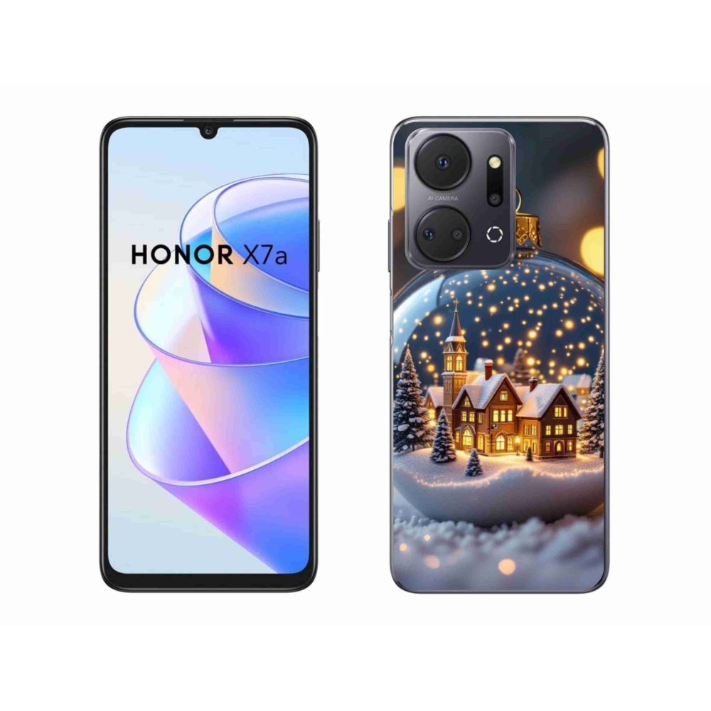 Gelový kryt mmCase na Honor X7a - vánoční koule 4