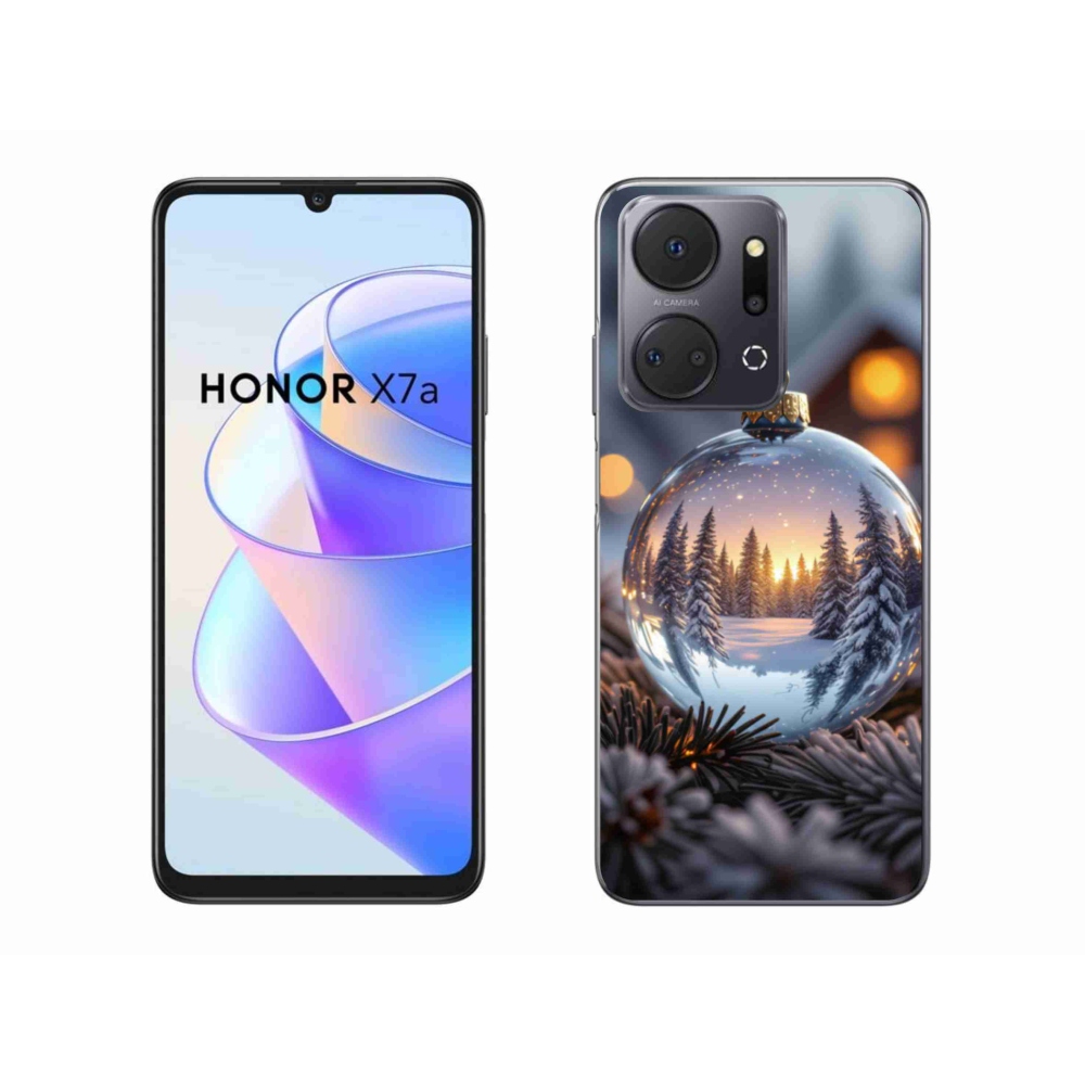 Gelový kryt mmCase na Honor X7a - vánoční ozdoba