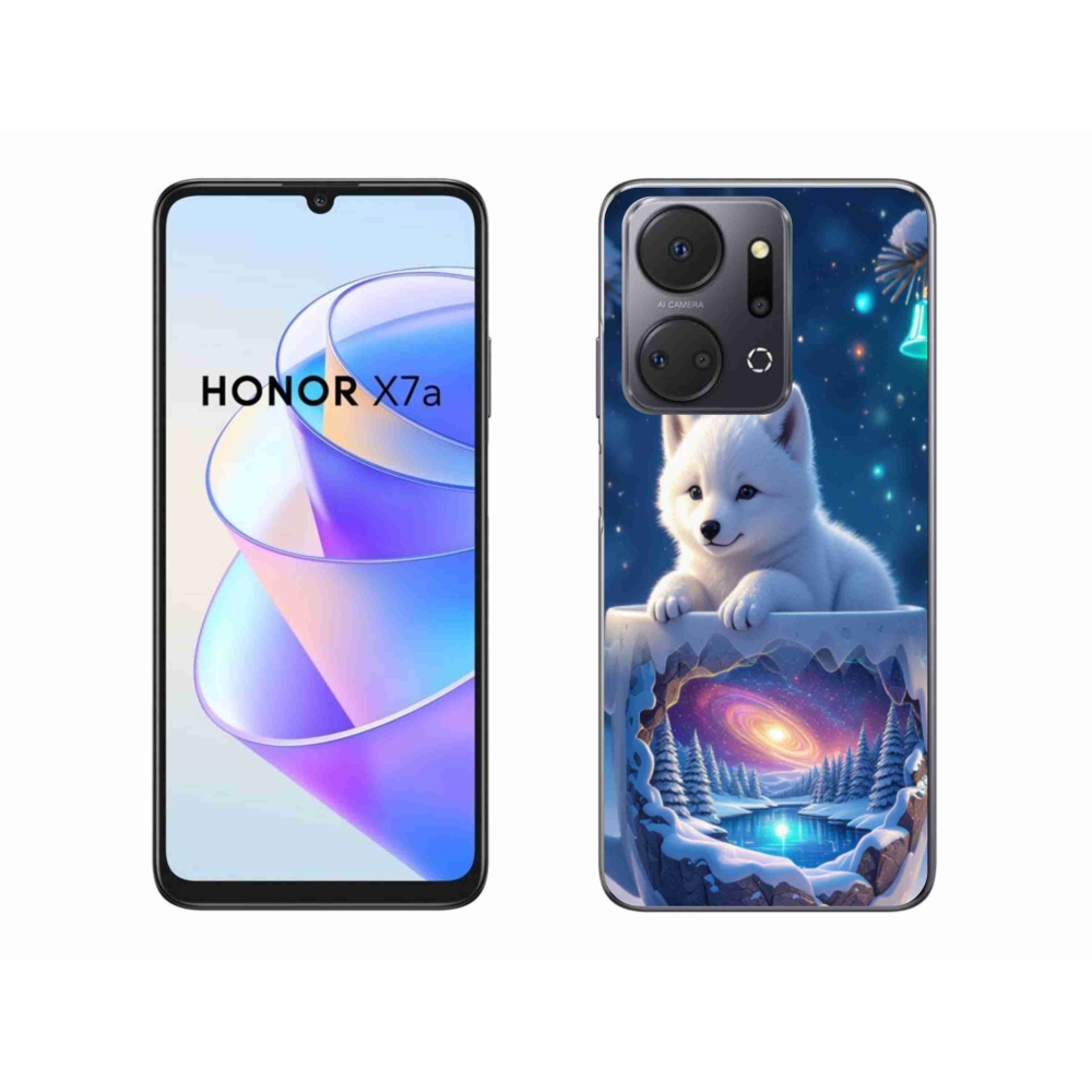 Gelový kryt mmCase na Honor X7a - vánoční štěně