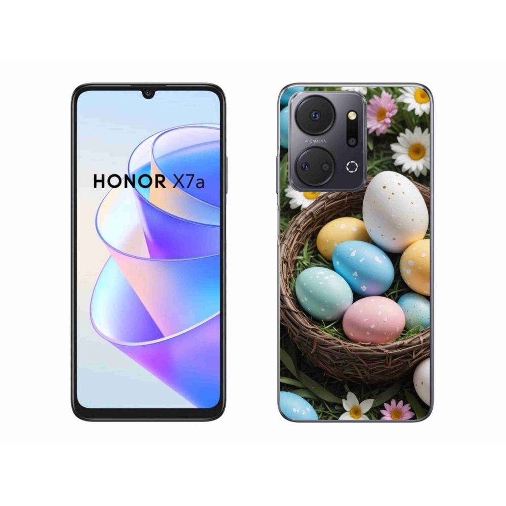 Gelový kryt mmCase na Honor X7a - velikonoční vajíčka 2