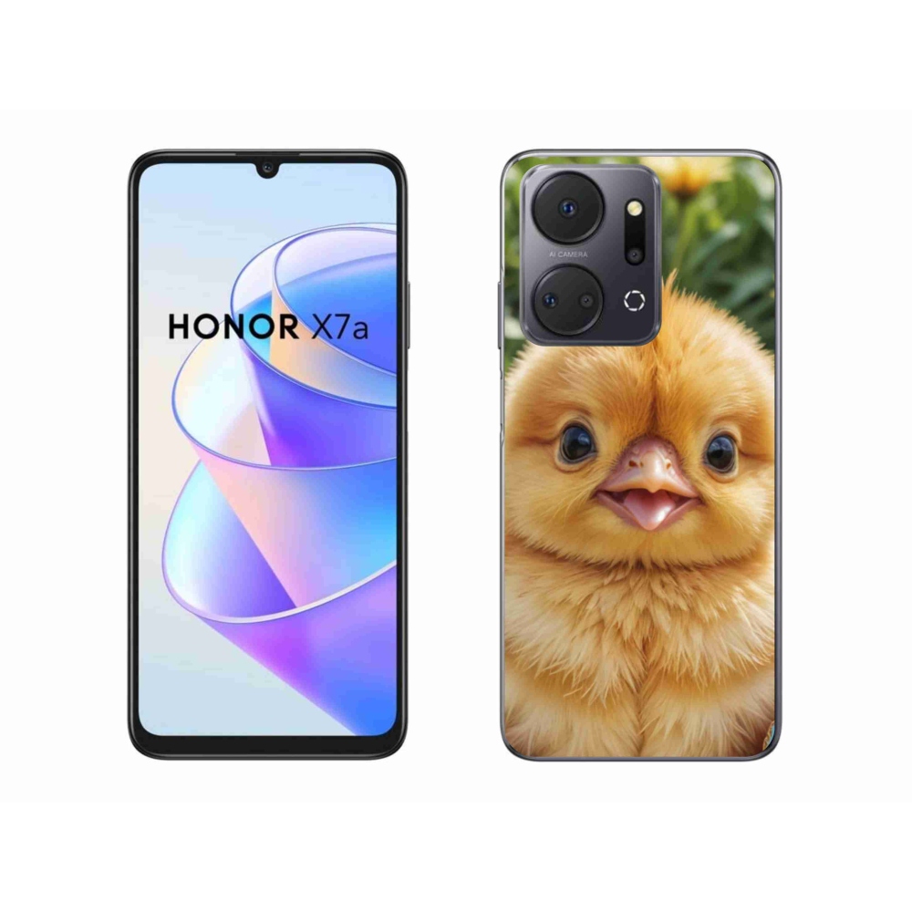 Gelový kryt mmCase na Honor X7a - veselé kuřátko