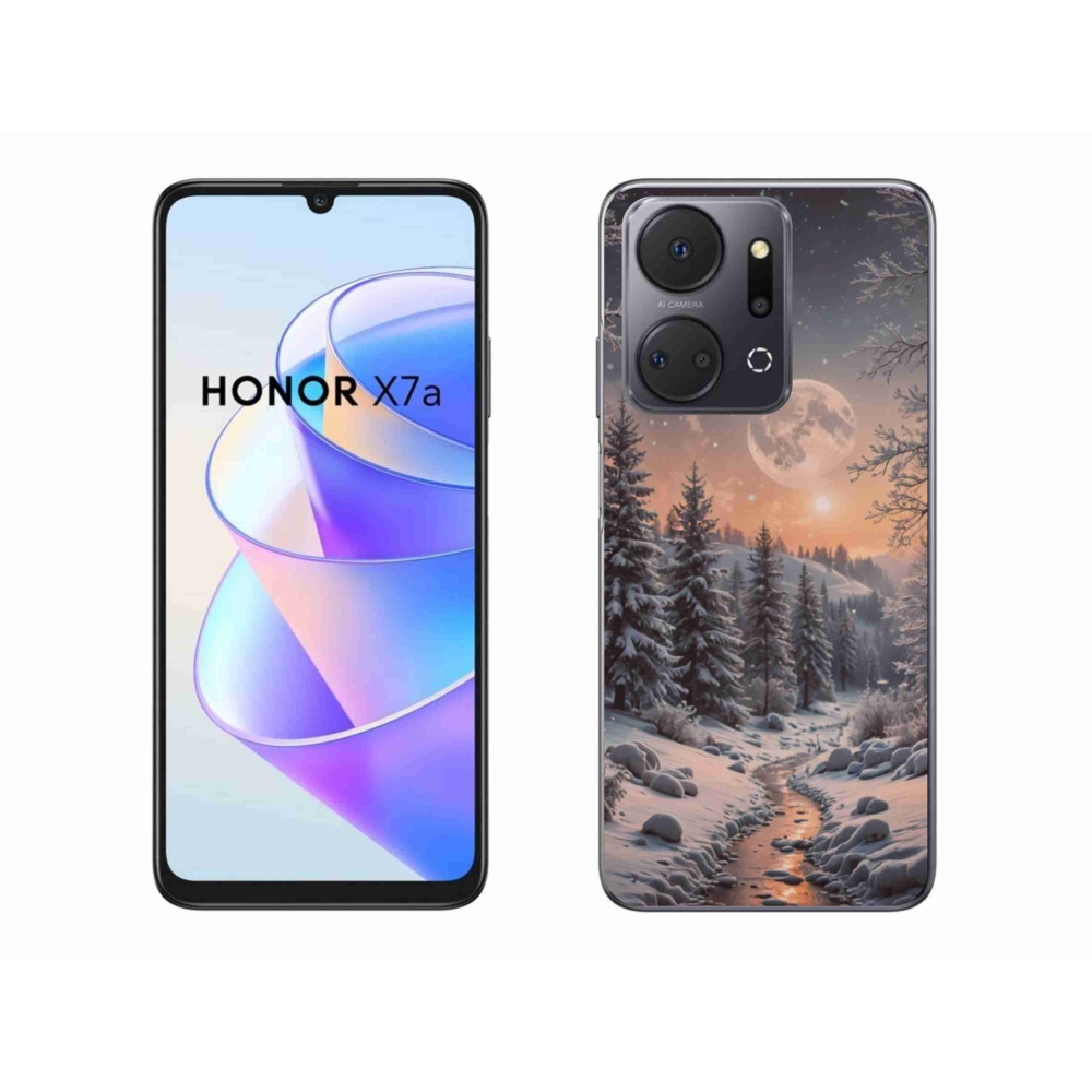 Gelový kryt mmCase na Honor X7a - zimní krajina 2