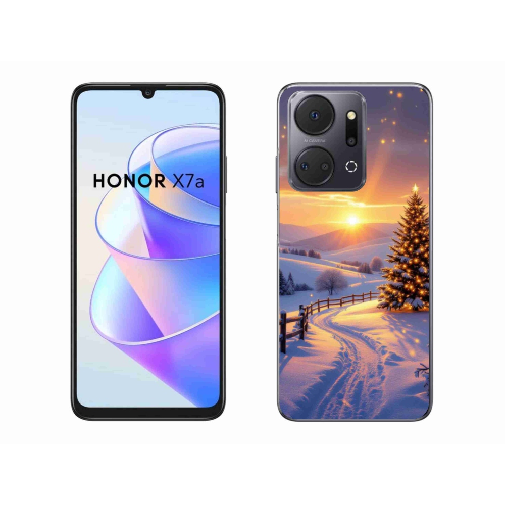 Gelový kryt mmCase na Honor X7a - zimní krajina