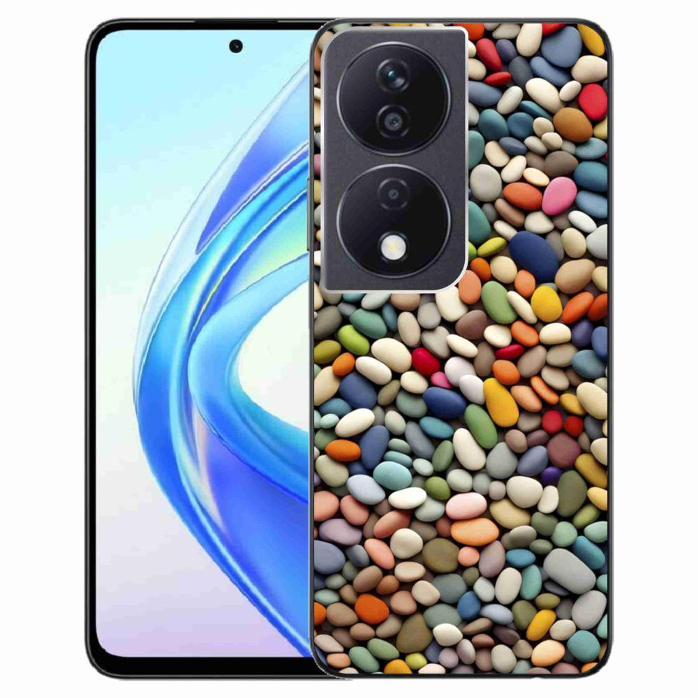 Gelový kryt mmCase na Honor X7b - barevné kamínky 2