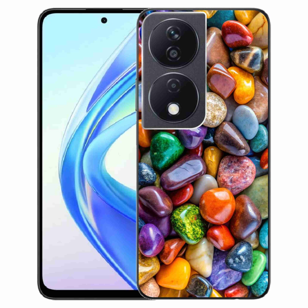 Gelový kryt mmCase na Honor X7b - barevné kamínky