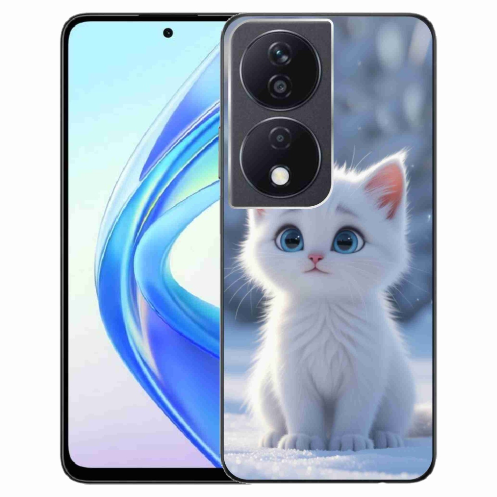 Gelový kryt mmCase na Honor X7b - bílé kotě 3