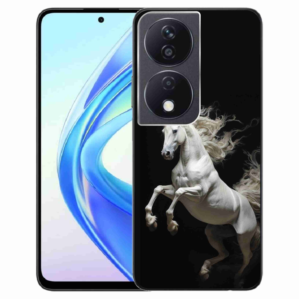 Gelový kryt mmCase na Honor X7b - bílý kůň 4