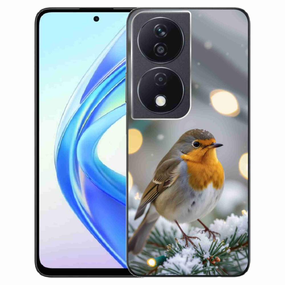 Gelový kryt mmCase na Honor X7b - červenka v zimě