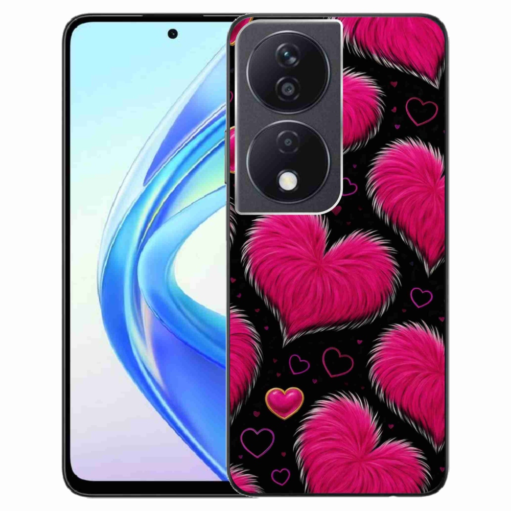 Gelový kryt mmCase na Honor X7b - hebká srdce