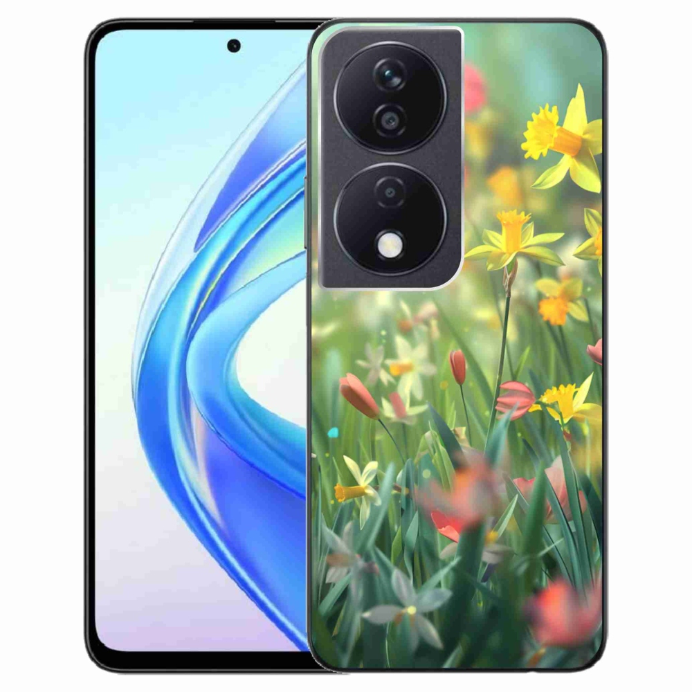 Gelový kryt mmCase na Honor X7b - jarní květy