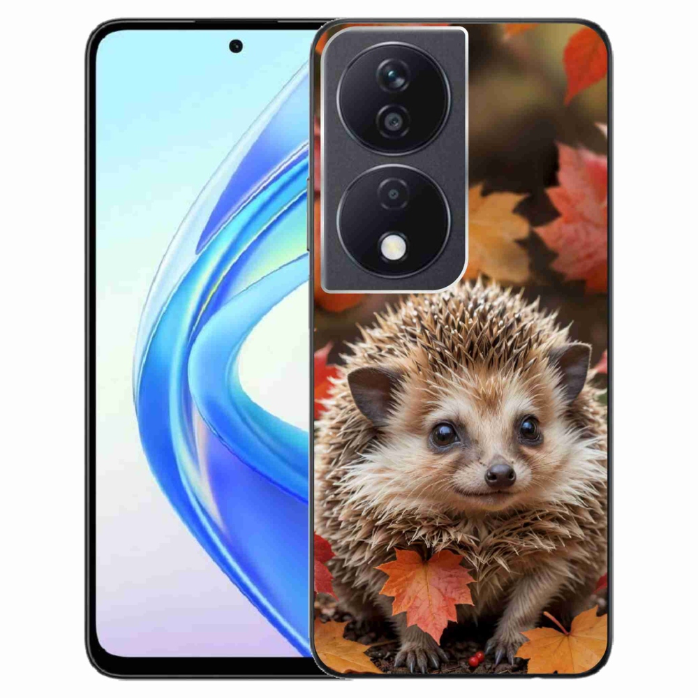 Gelový kryt mmCase na Honor X7b - ježek v listí