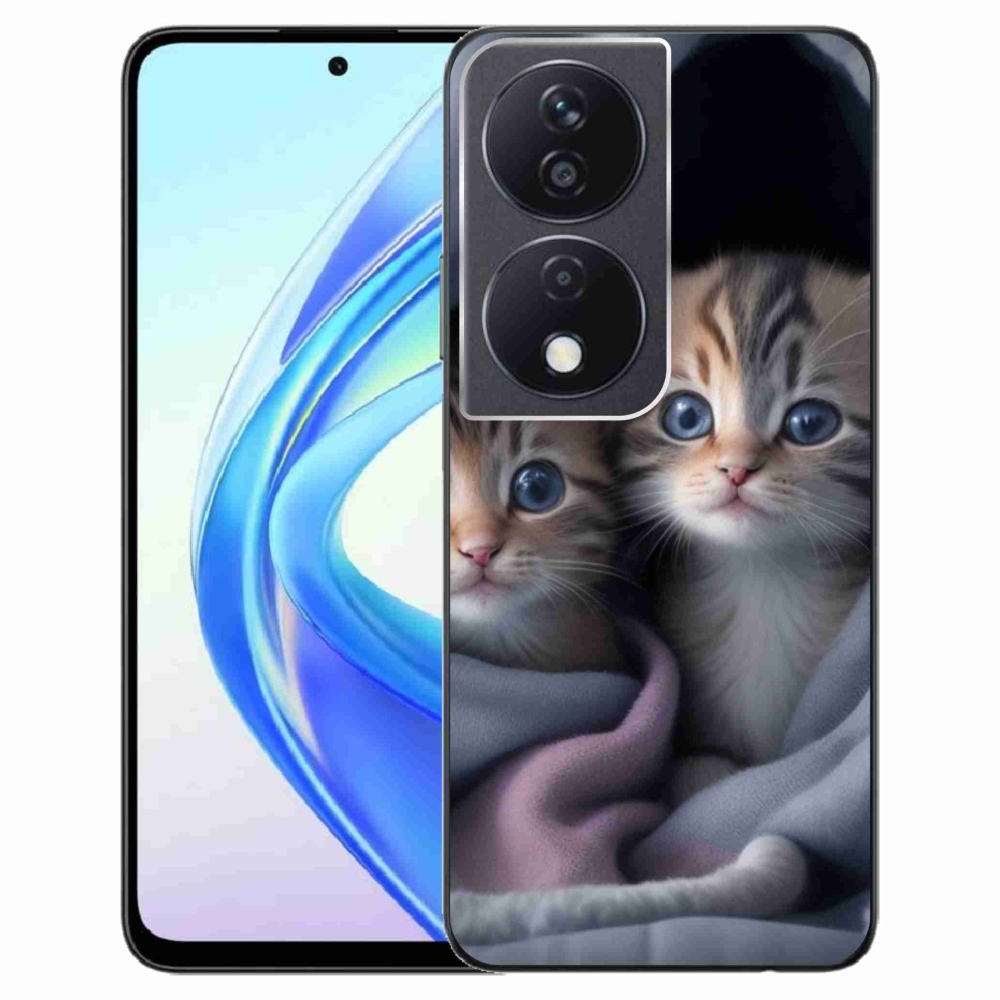Gelový kryt mmCase na Honor X7b - kočičí duo 2