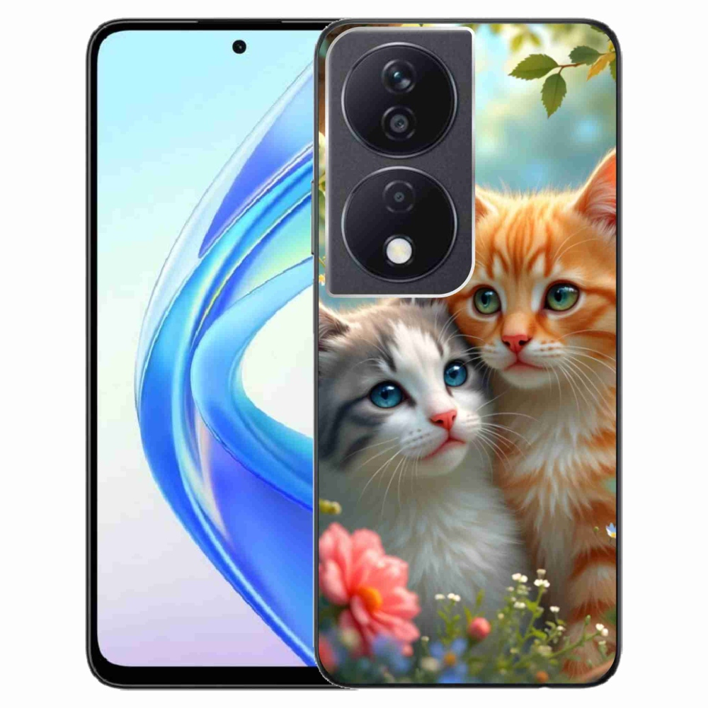 Gelový kryt mmCase na Honor X7b - kočičí láska 2