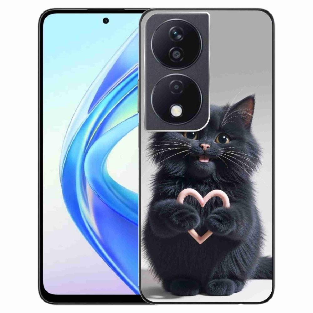 Gelový kryt mmCase na Honor X7b - kočičí láska 3