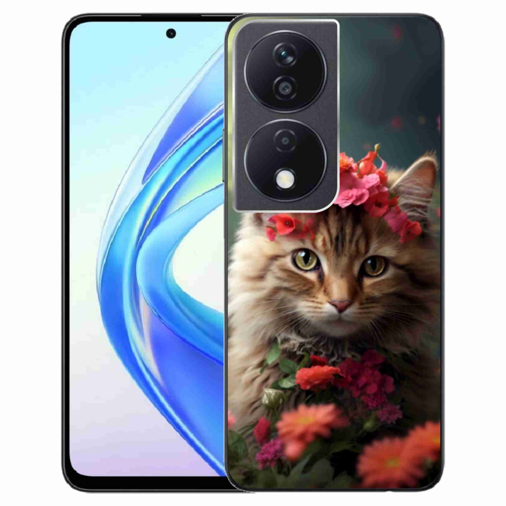 Gelový kryt mmCase na Honor X7b - kočíčí princezna