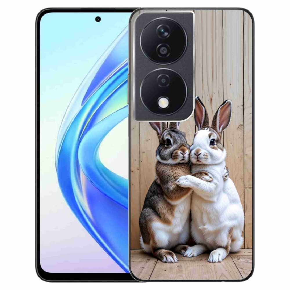 Gelový kryt mmCase na Honor X7b - králičí pár