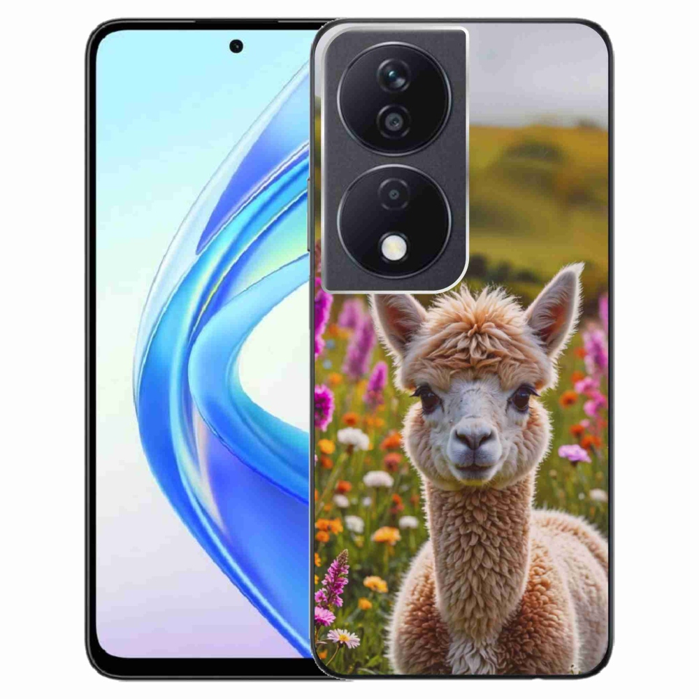 Gelový kryt mmCase na Honor X7b - lama na louce