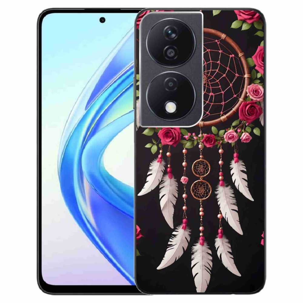 Gelový kryt mmCase na Honor X7b - lapač snů s růžemi