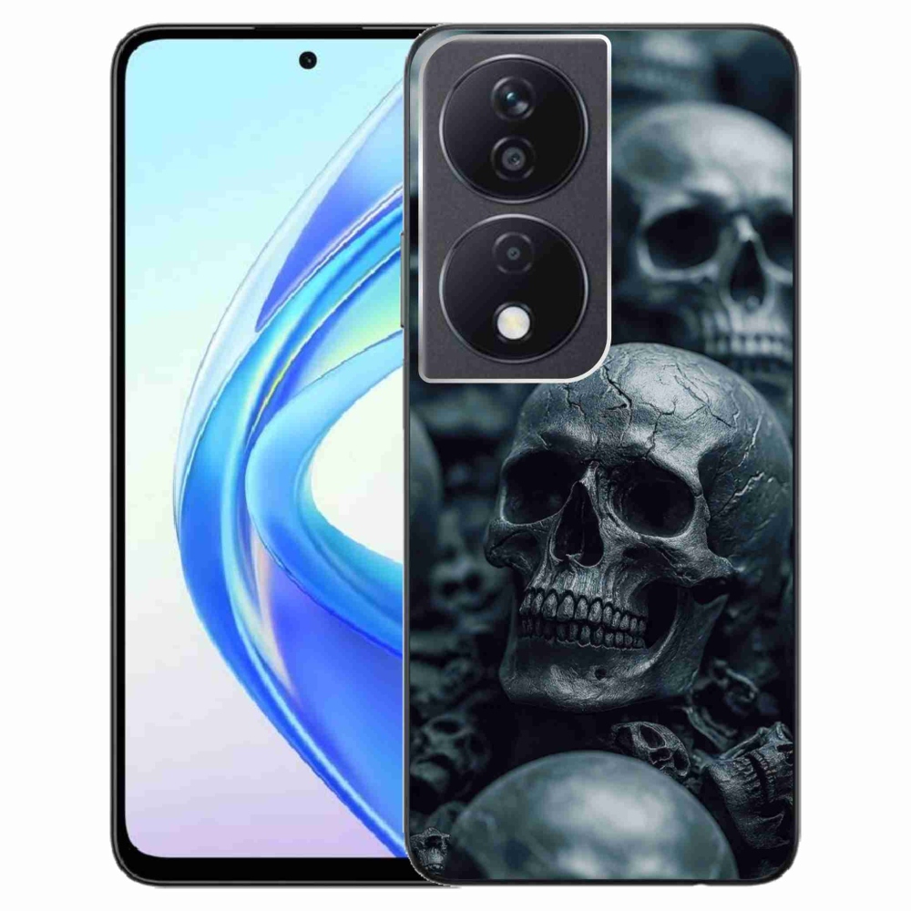 Gelový kryt mmCase na Honor X7b - lebka 2