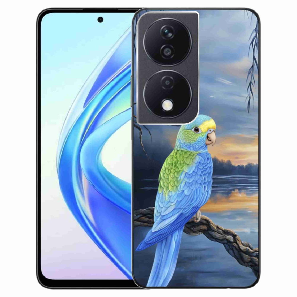 Gelový kryt mmCase na Honor X7b - modrý papoušek