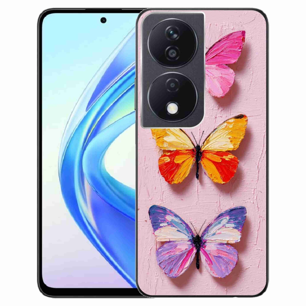 Gelový kryt mmCase na Honor X7b - motýlí trojice