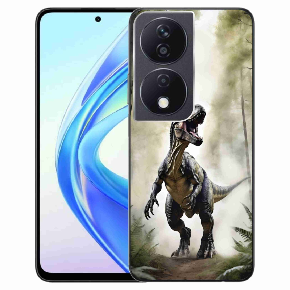 Gelový kryt mmCase na Honor X7b - naštvaný T-Rex