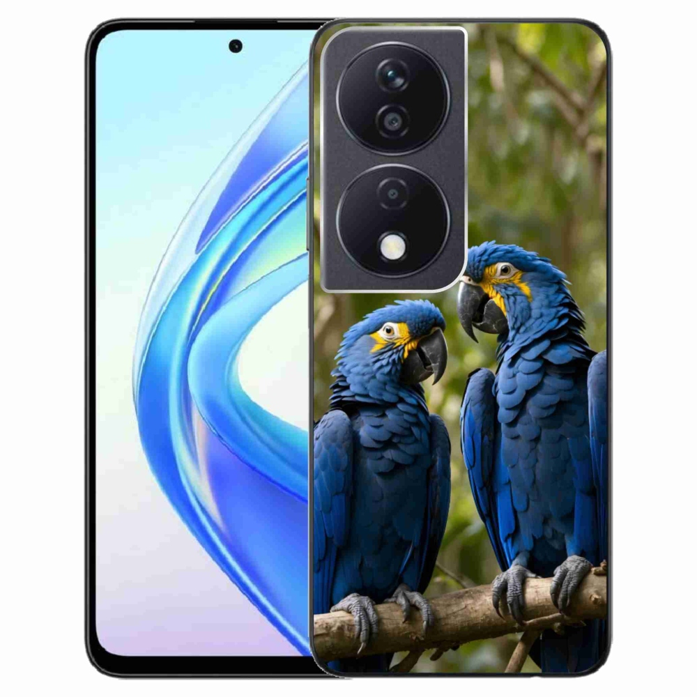 Gelový kryt mmCase na Honor X7b - papouščí duo