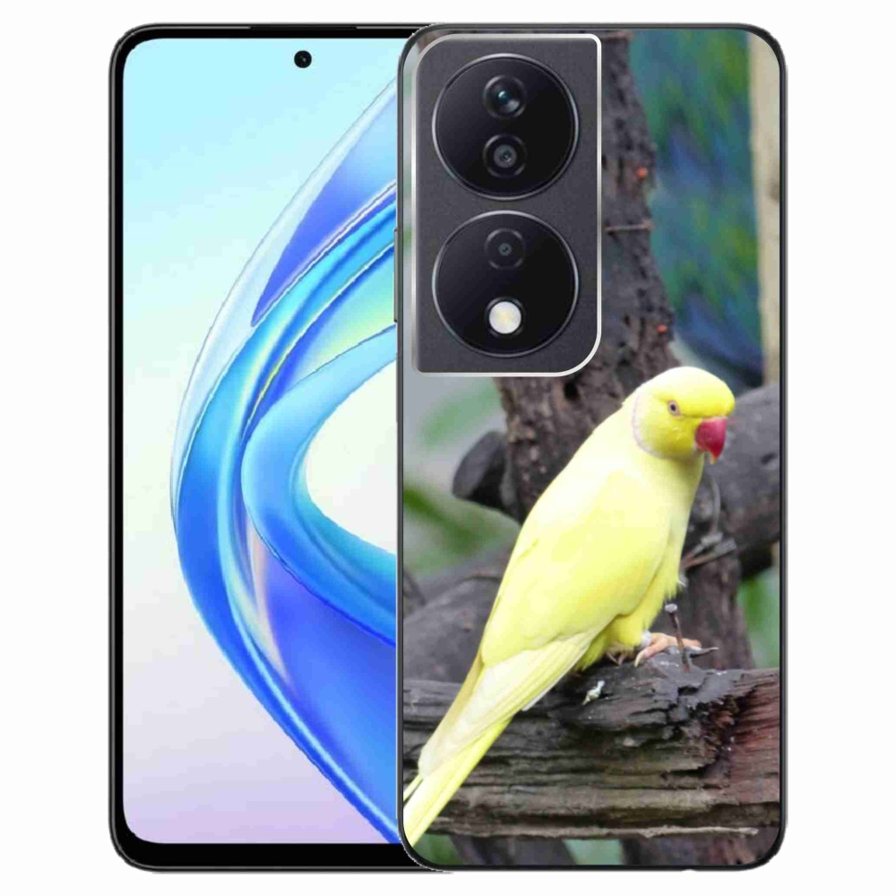 Gelový kryt mmCase na Honor X7b - papoušek alexandr žlutý