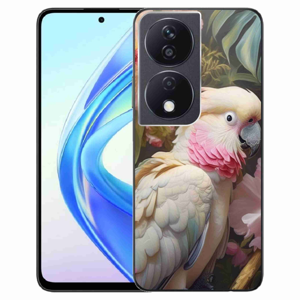 Gelový kryt mmCase na Honor X7b - papoušek kakadu růžový 2