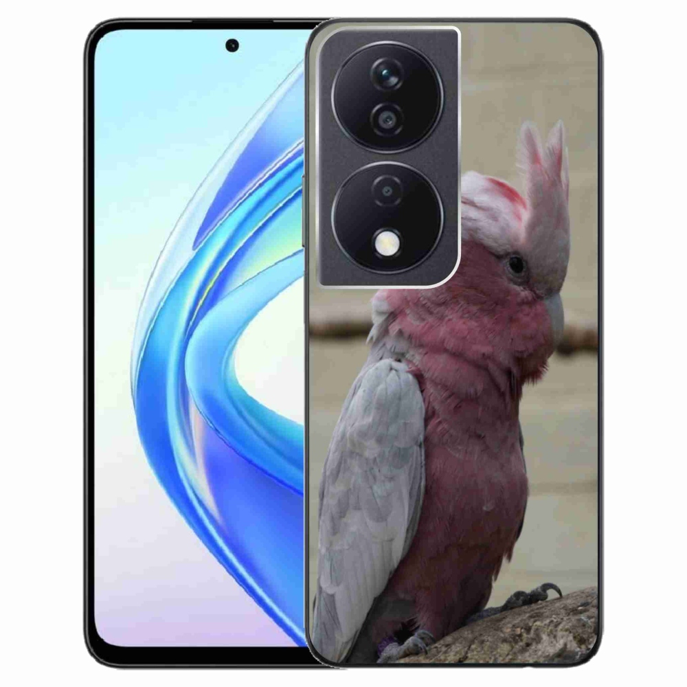 Gelový kryt mmCase na Honor X7b - papoušek kakadu růžový