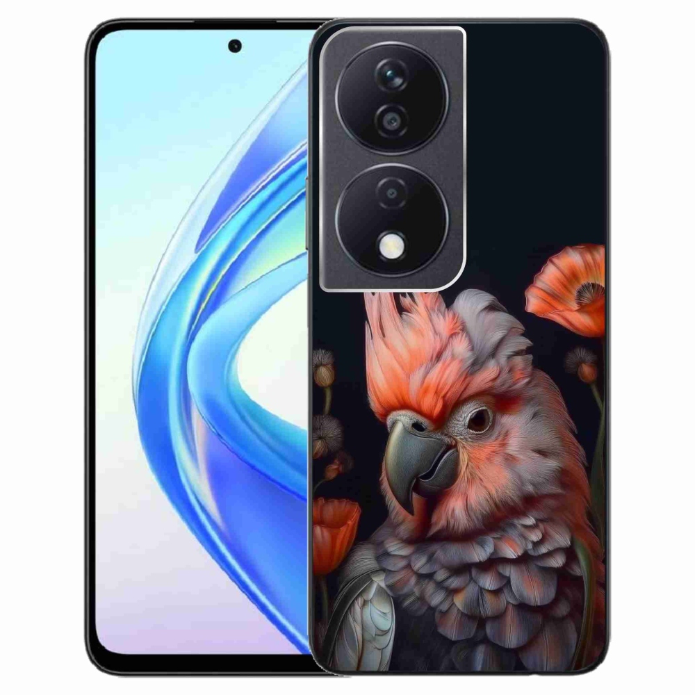 Gelový kryt mmCase na Honor X7b - papoušek kakadu v barvách