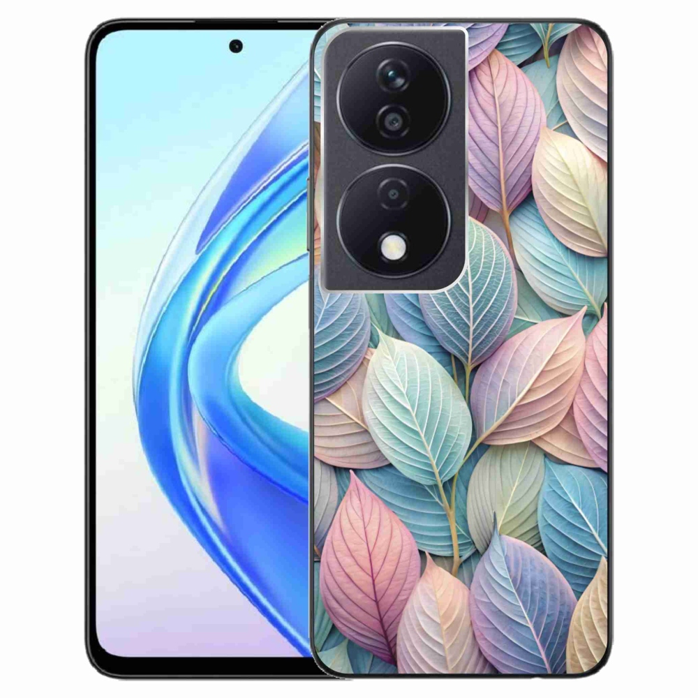 Gelový kryt mmCase na Honor X7b - pastelové listy