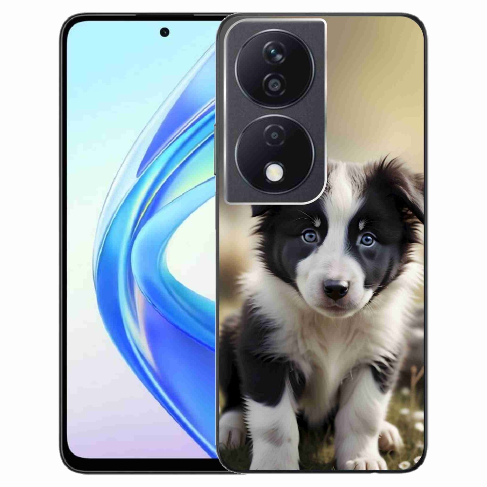 Gelový kryt mmCase na Honor X7b - roztomilá border kolie