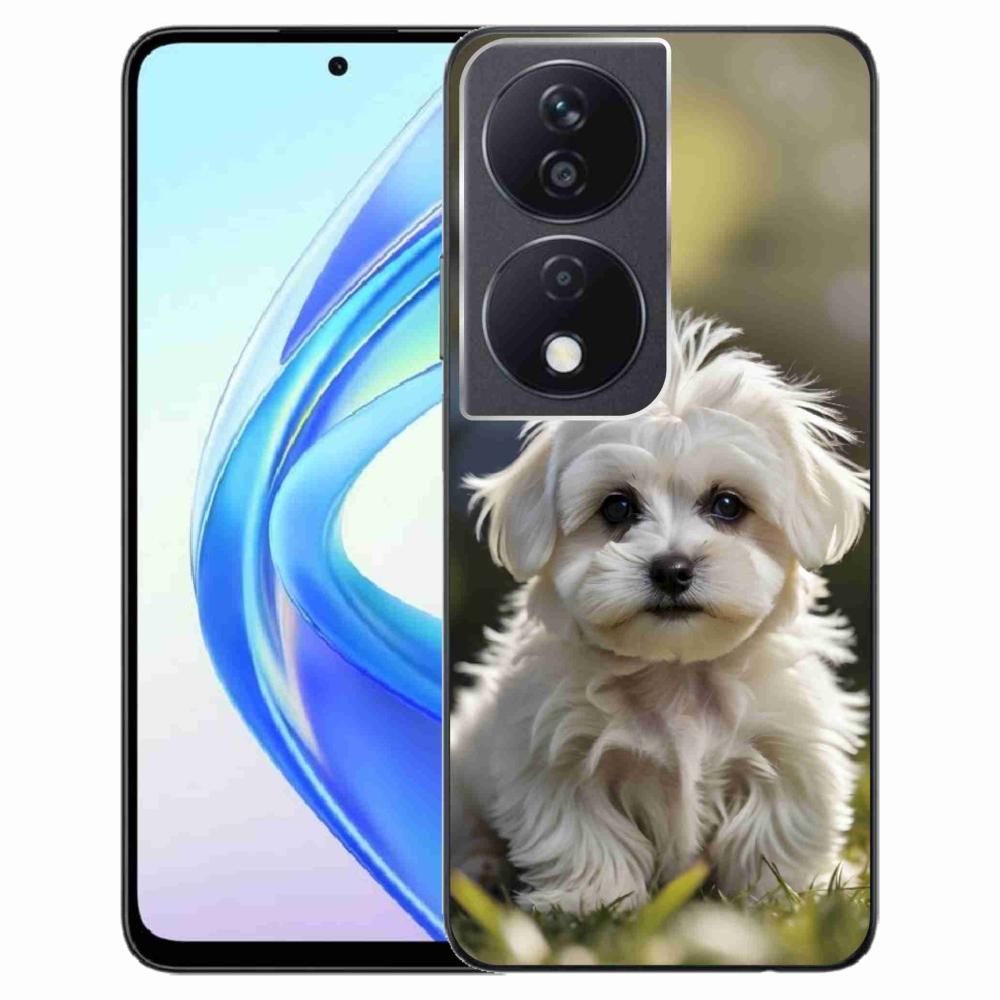 Gelový kryt mmCase na Honor X7b - roztomilý maltézský psík