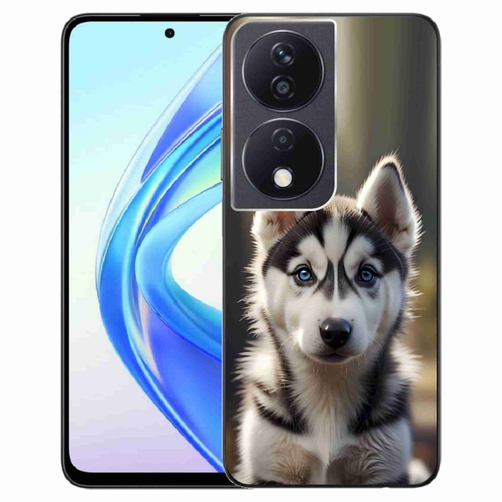 Gelový kryt mmCase na Honor X7b - roztomilý sibiřský husky