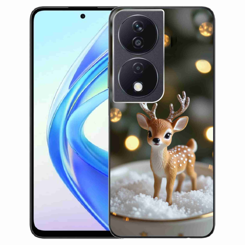 Gelový kryt mmCase na Honor X7b - roztomilý vánoční jelen