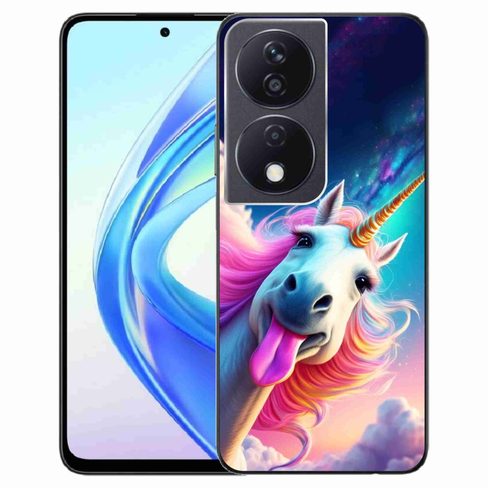 Gelový kryt mmCase na Honor X7b - šílený jednorožec