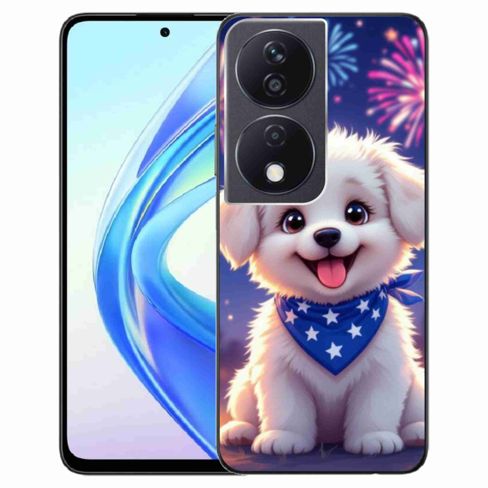 Gelový kryt mmCase na Honor X7b - slavnostní štěně