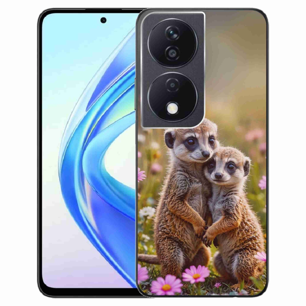 Gelový kryt mmCase na Honor X7b - surikatí duo