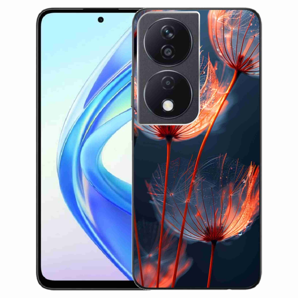 Gelový kryt mmCase na Honor X7b - světélkující chmýří