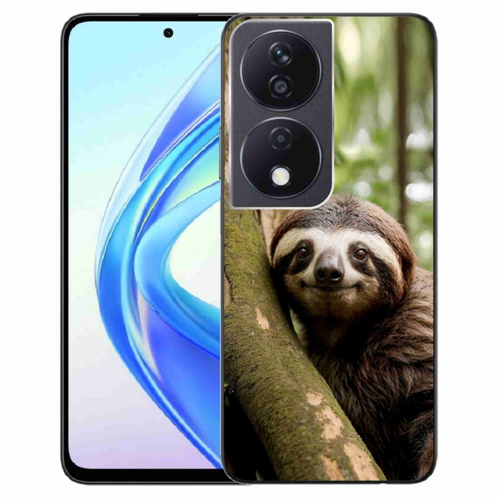 Gelový kryt mmCase na Honor X7b - usměvavý lenochod