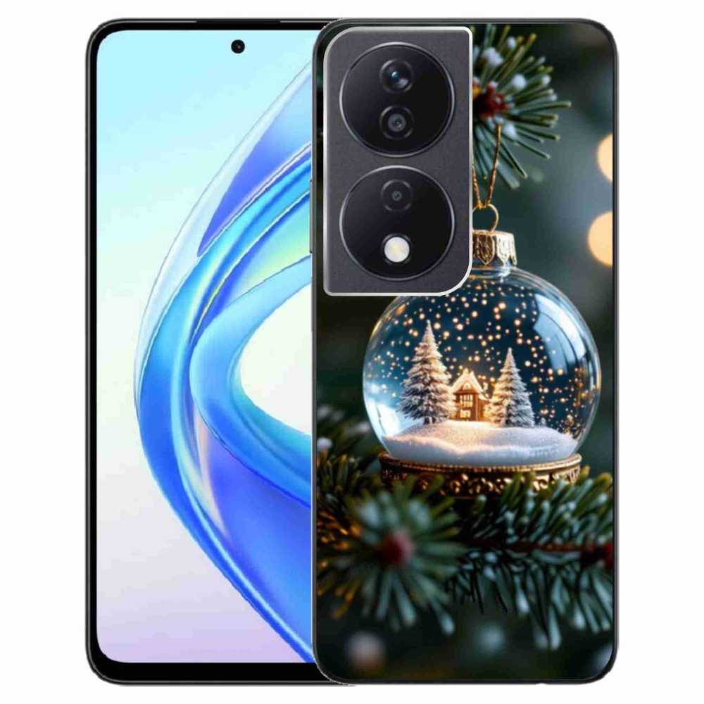 Gelový kryt mmCase na Honor X7b - vánoční koule 2