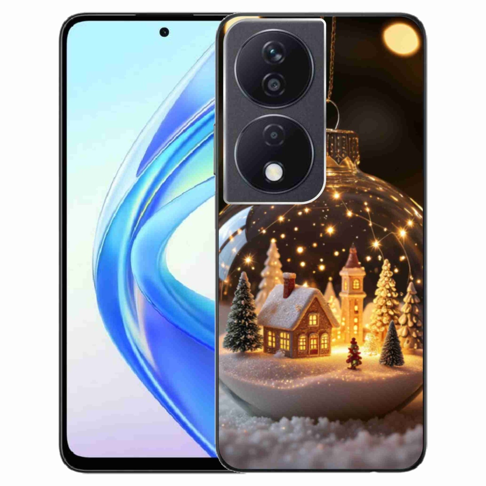 Gelový kryt mmCase na Honor X7b - vánoční koule 3