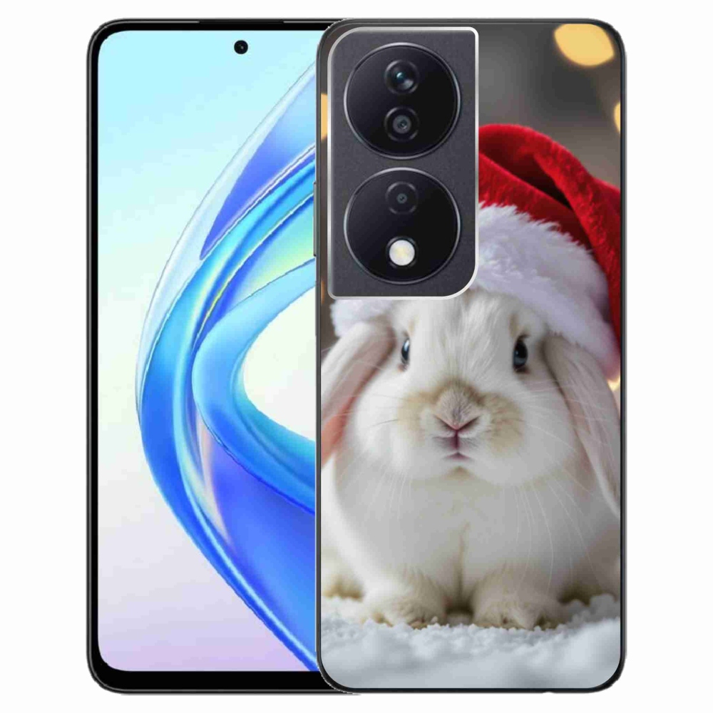 Gelový kryt mmCase na Honor X7b - vánoční králík
