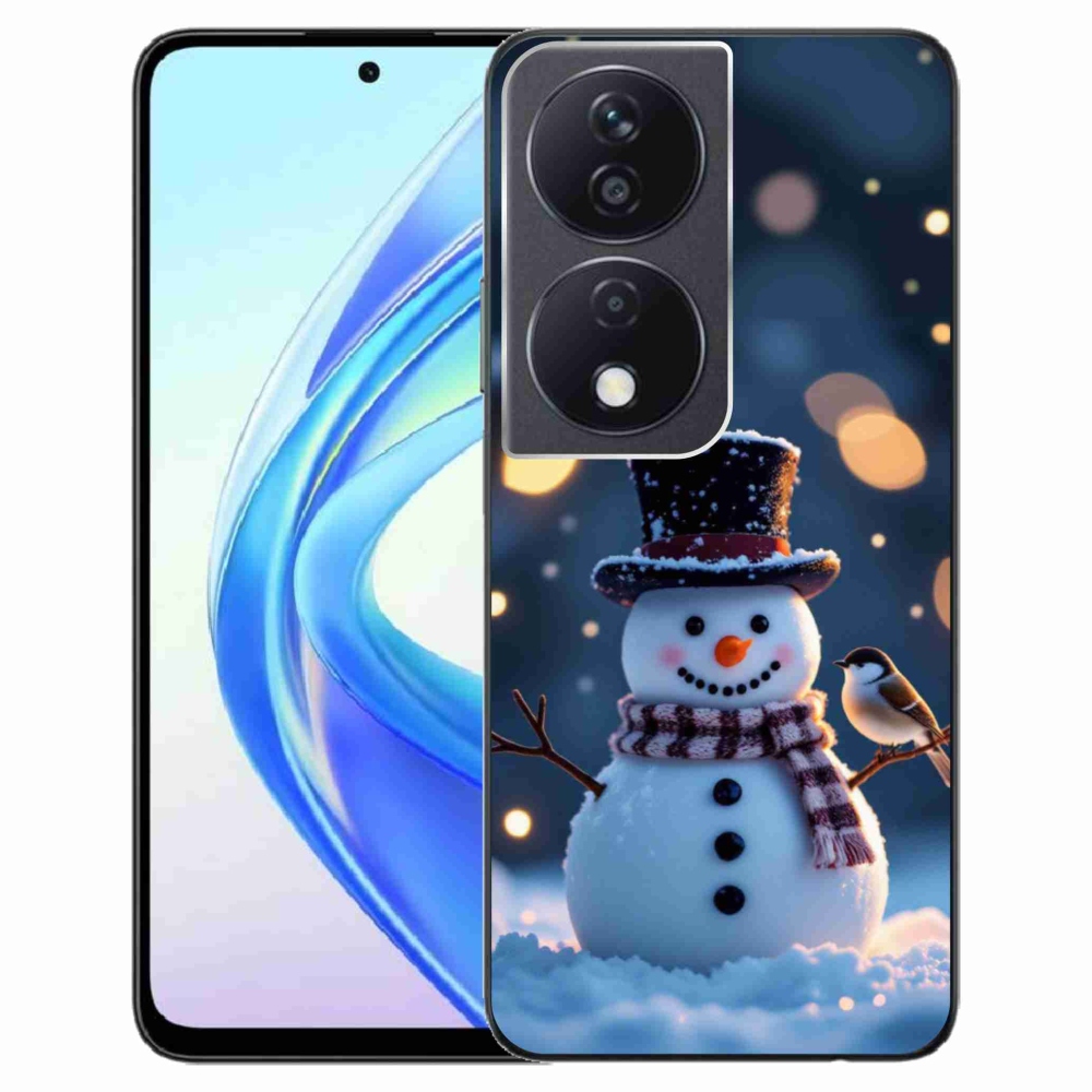 Gelový kryt mmCase na Honor X7b - vánoční sněhulák