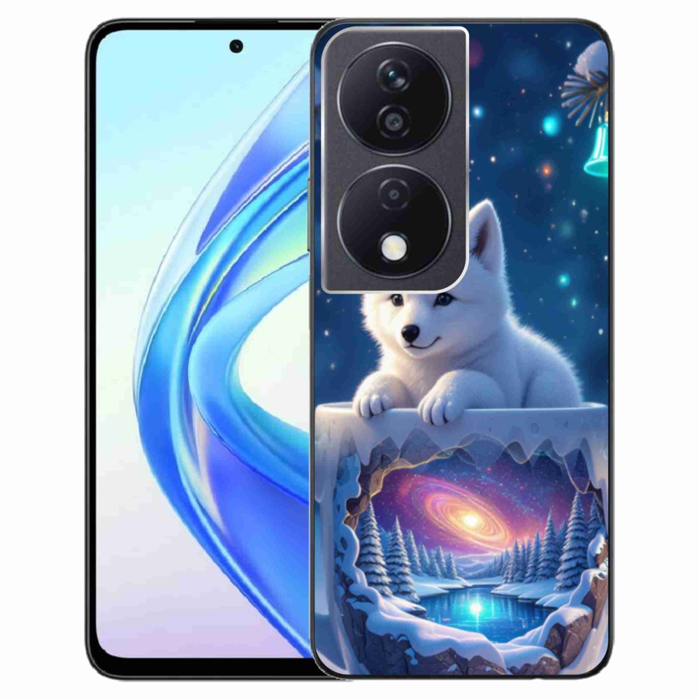 Gelový kryt mmCase na Honor X7b - vánoční štěně