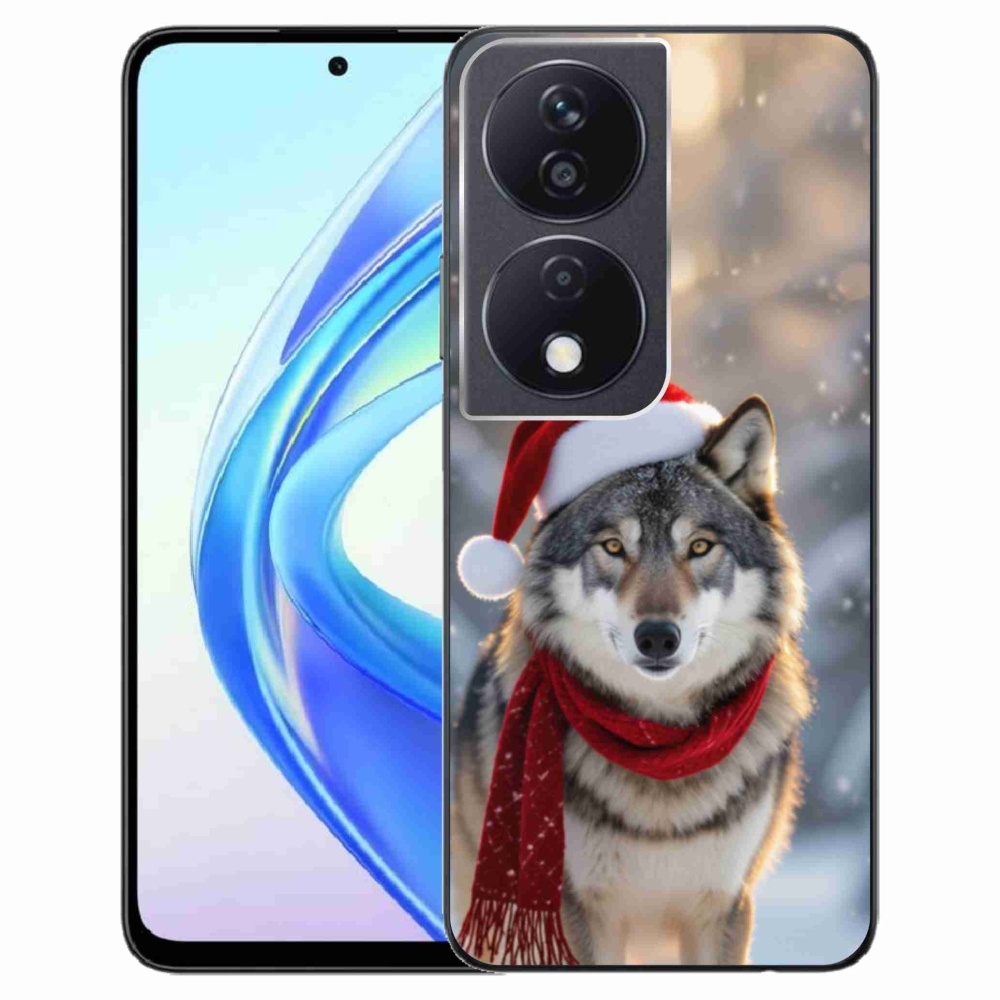 Gelový kryt mmCase na Honor X7b - vánoční vlk