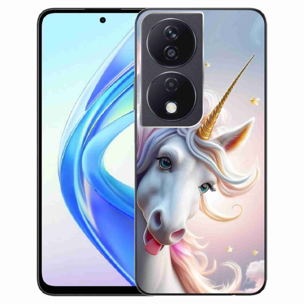 Gelový kryt mmCase na Honor X7b - veselý jednorožec